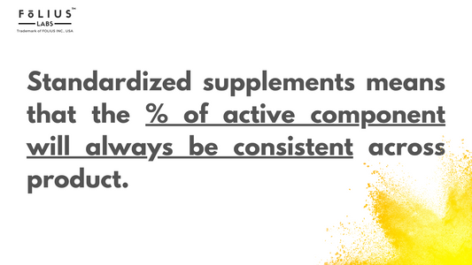 What are standardized supplement folius labs