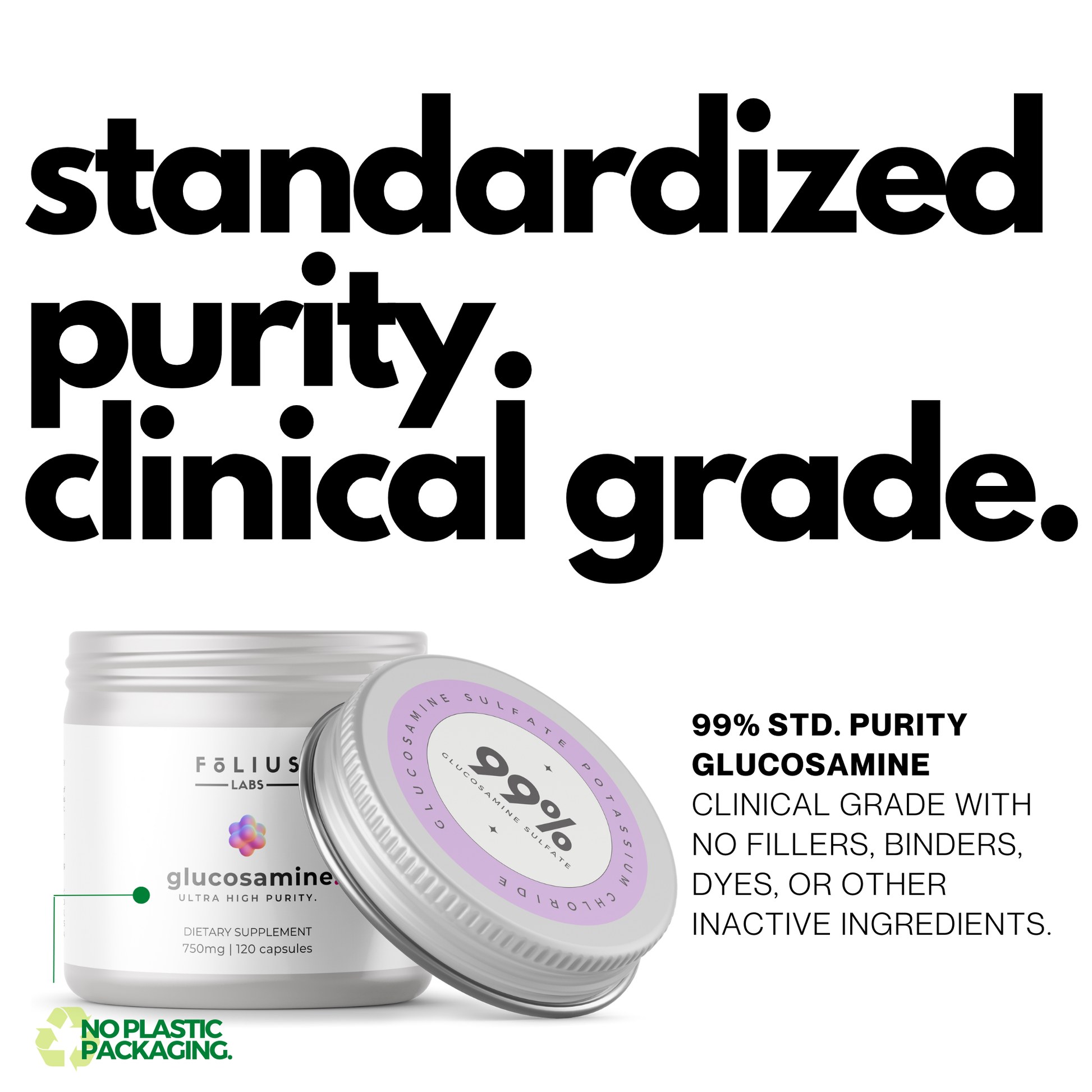 Glucosamie Supfate Potassium Chloride 99% Standard Purty