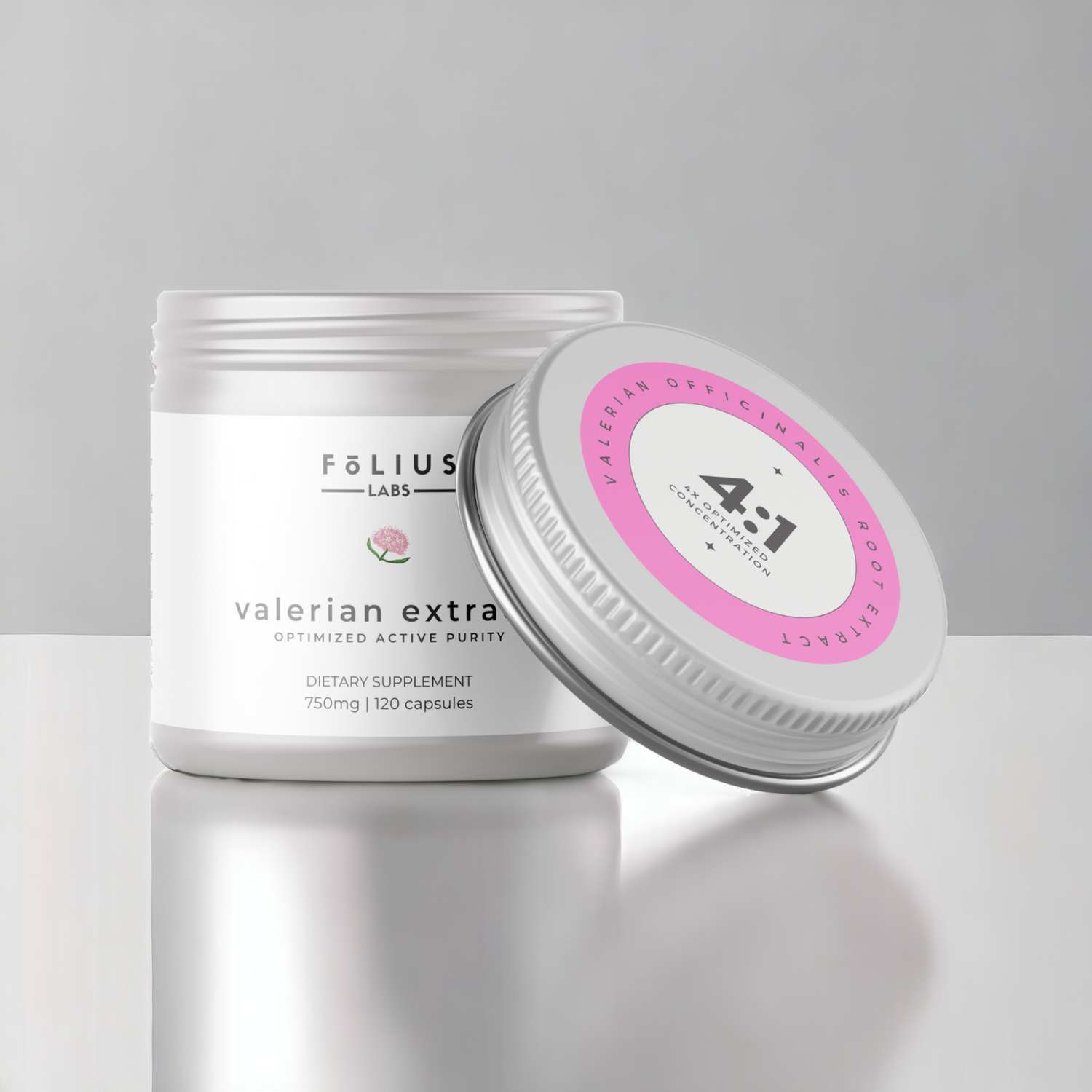 Valerian Extract Open Lid