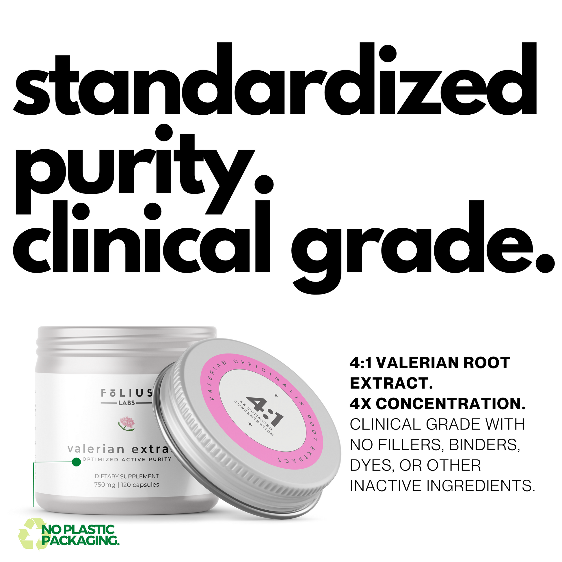 Valerian Extract standardized purity clinical grade