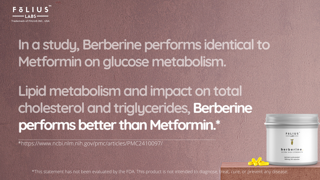 Metformin vs Berberine folius labs