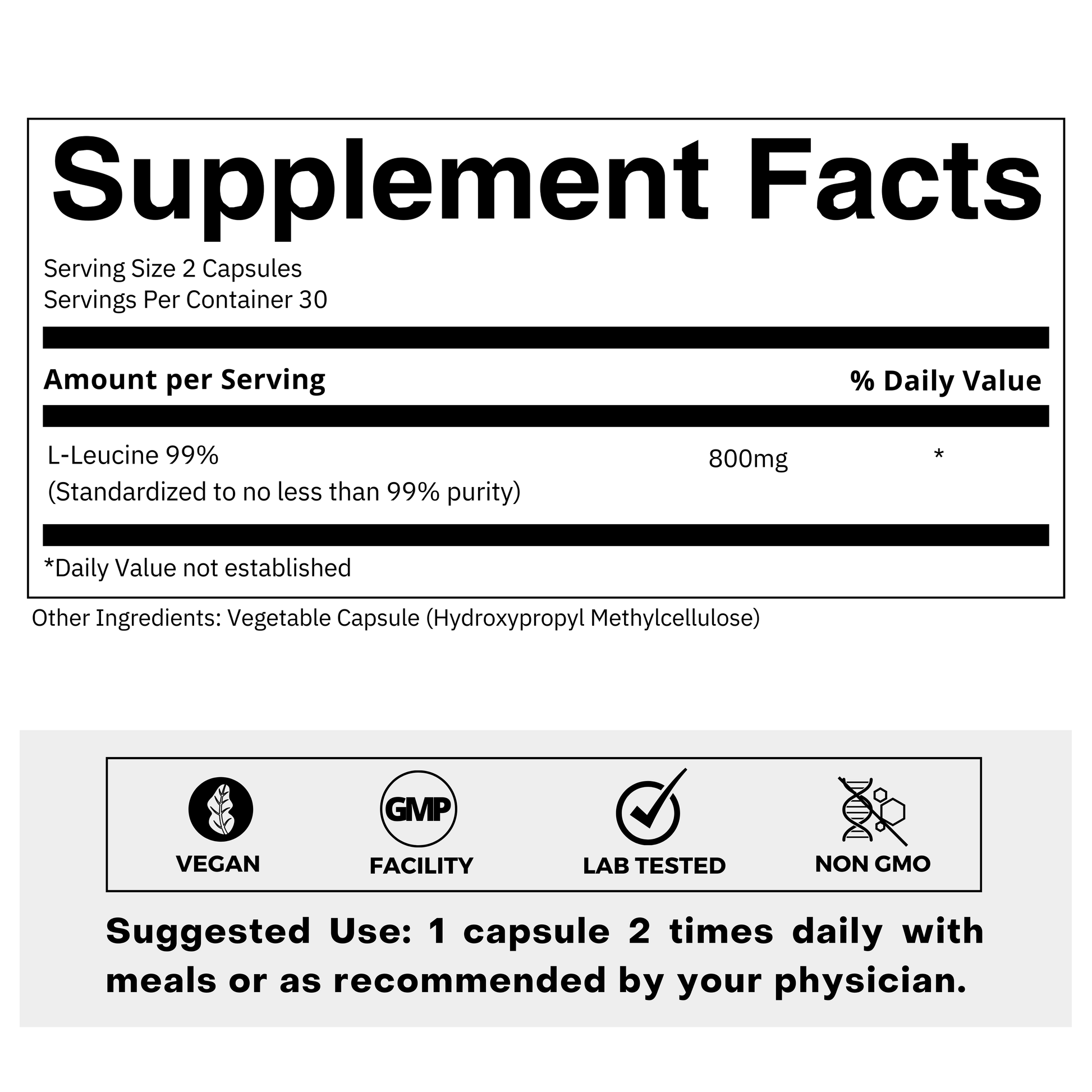 L-Leucine Supplements Facts