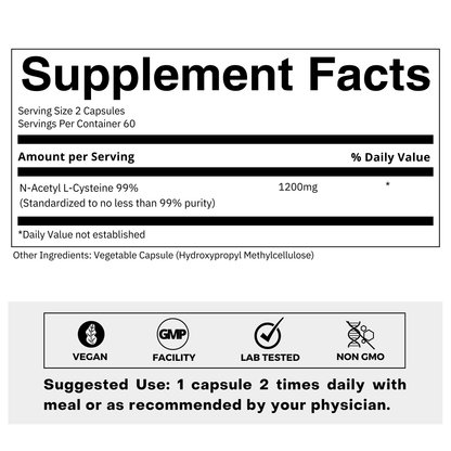 NAC Supplement Facts