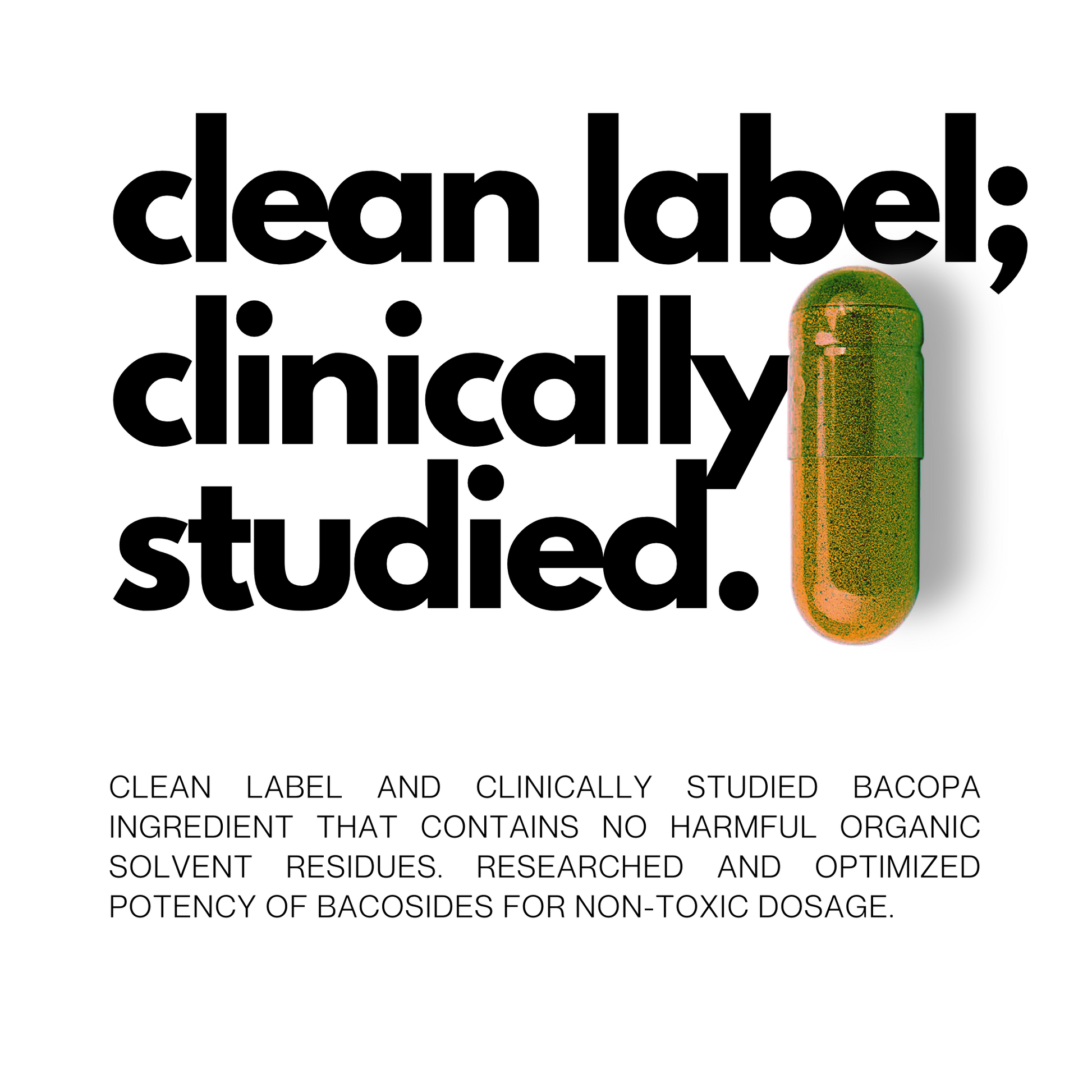 Clean Label Bacopa Dietary Supplement